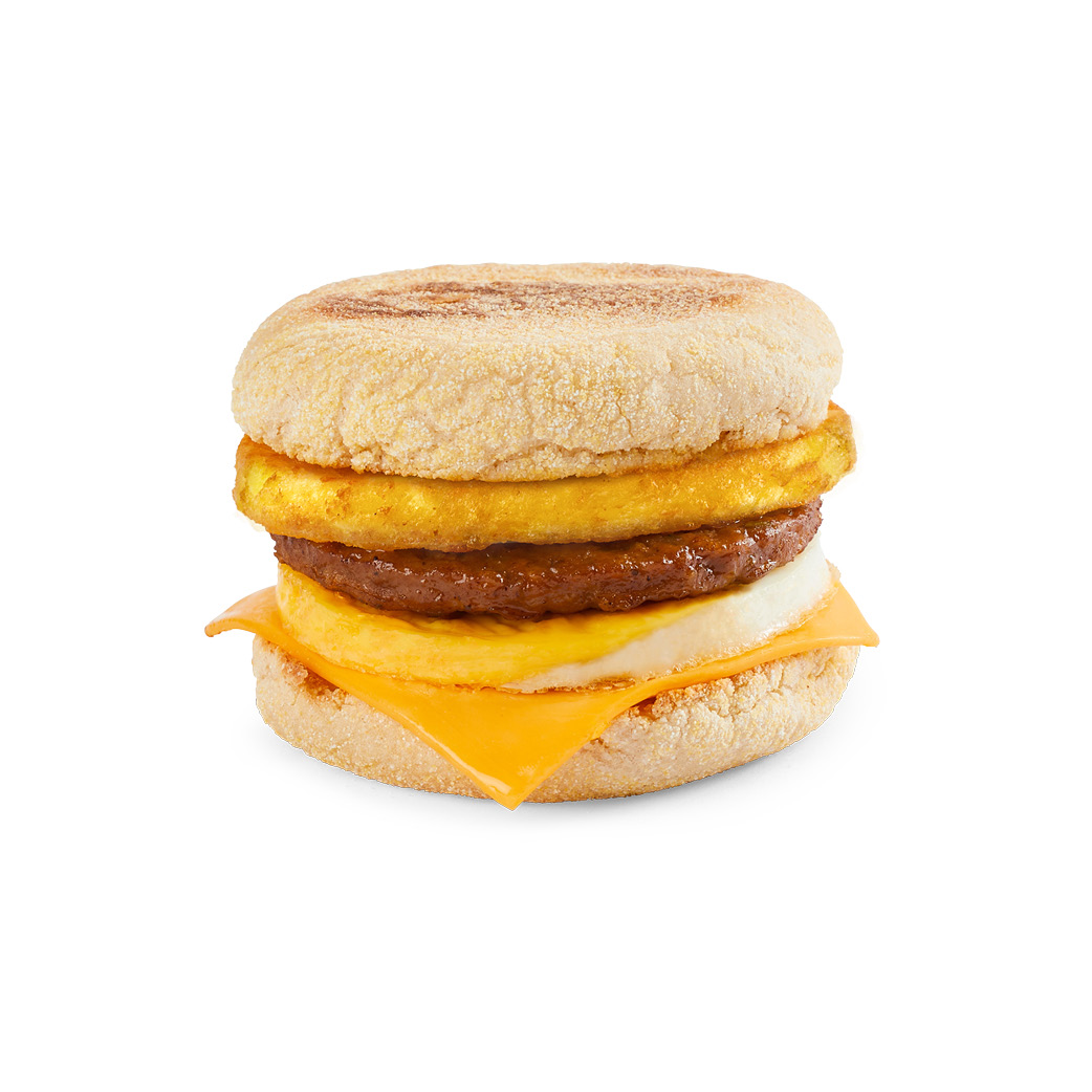 Sausage & Egg with Cheese Muffin Stack