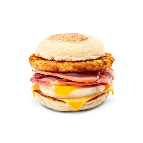 Double Bacon & Egg with Cheese Muffin Stack