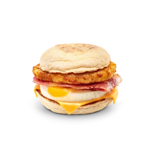Bacon & Egg with Cheese Muffin Stack