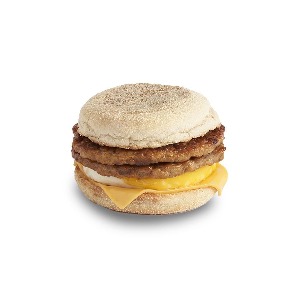Double Sausage & Egg with Cheese Muffin