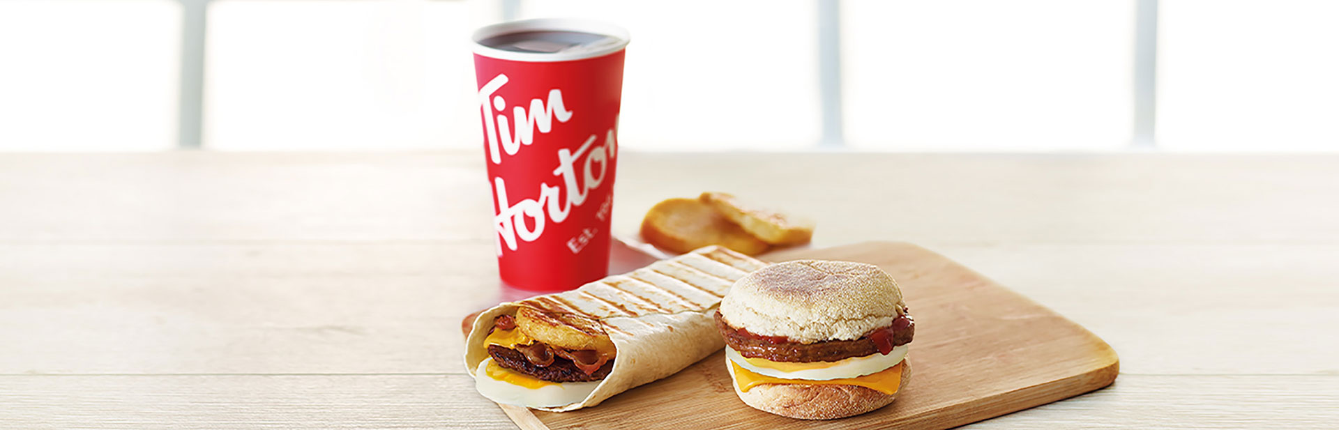 Tim Hortons £1.99 Breakfast menu items